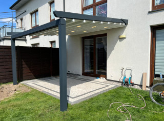 Pergola RTS 4 x 3.5m, punktowe oświetlenie LED