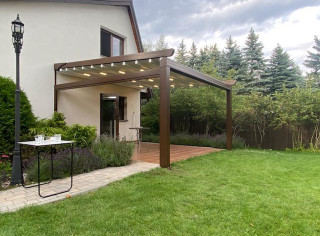 Pergola RTS 4x4 m wraz z roletą boczną