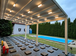 Pergola RTS 6x3.5 kolor RAL 9010