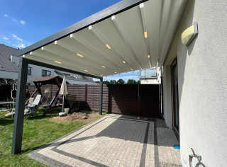 Pergola RTS 4 x 3.5m, punktowe oświetlenie LED