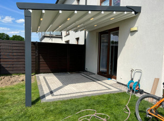 Pergola RTS 4 x 3.5m, punktowe oświetlenie LED