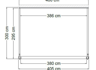 Pergola materiałowa Model: RTS