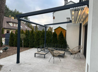 Fabric pergola, model: RTS