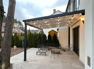 Fabric pergola, model: RTS